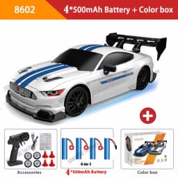 New 1:24 RC Drift Vehicle, Mustang 4WD Cars, Racing Car with Remote Control, Gift, Competition Racing Car, Children's Toy