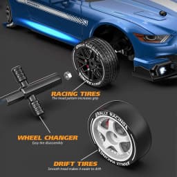 New 1:24 RC Drift Vehicle, Mustang 4WD Cars, Racing Car with Remote Control, Gift, Competition Racing Car, Children's Toy
