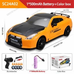 New 1:24 RC Drift Vehicle, Mustang 4WD Cars, Racing Car with Remote Control, Gift, Competition Racing Car, Children's Toy