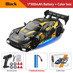 New 1:24 RC Drift Vehicle, Mustang 4WD Cars, Racing Car with Remote Control, Gift, Competition Racing Car, Children's Toy