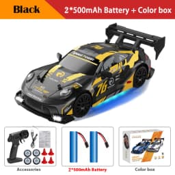 New 1:24 RC Drift Vehicle, Mustang 4WD Cars, Racing Car with Remote Control, Gift, Competition Racing Car, Children's Toy