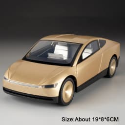 1:24 Pickup Trailer Motorhome Alloy Diecast Robotaxi Car Toys Model Sound Light Pull Back Doors Opened RV Children Festival Gift