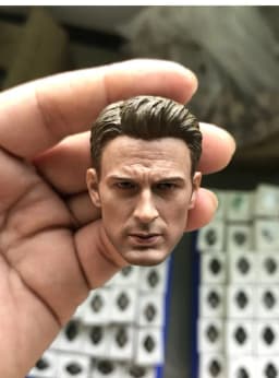 1/6 Scale US Soldier Head Sculpt - Sci-Fi Film Hero/Villain - Painted Head Model Kit for 12in Action Figures Toys