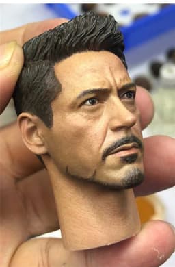 1/6 Scale US Soldier Head Sculpt - Sci-Fi Film Hero/Villain - Painted Head Model Kit for 12in Action Figures Toys