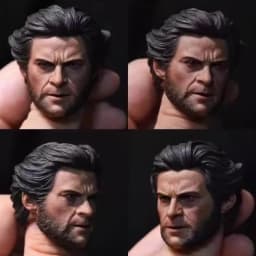 1/6 Scale US Soldier Head Sculpt - Sci-Fi Film Hero/Villain - Painted Head Model Kit for 12in Action Figures Toys