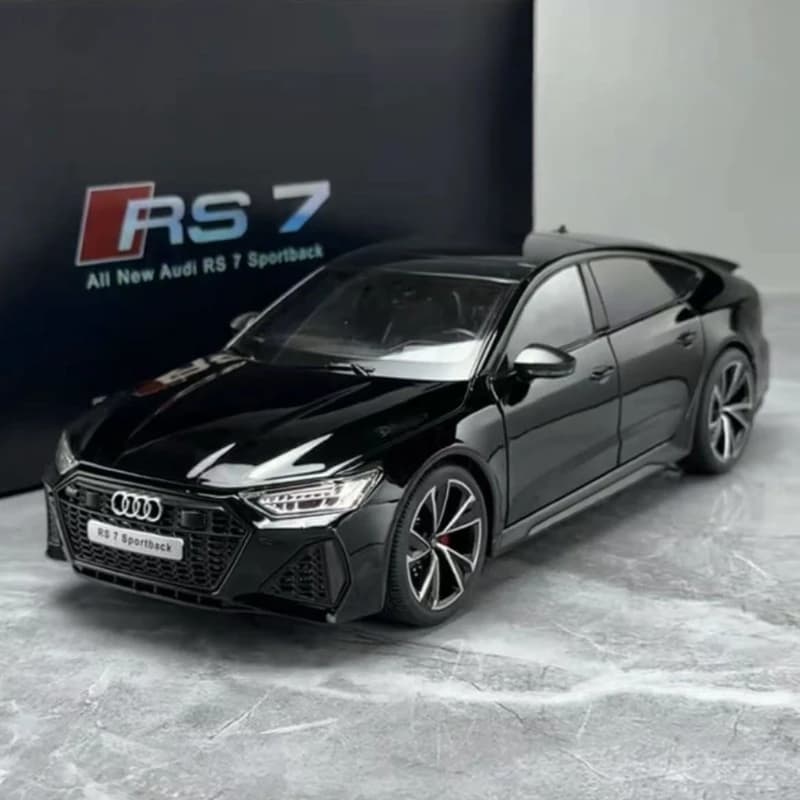 1: 18 RS7 Sport Remote Key Edition Super Run Sound and Light Alloy Model Advanced Children's Toy Birthday Gift Decoration