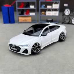 1: 18 RS7 Sport Remote Key Edition Super Run Sound and Light Alloy Model Advanced Children's Toy Birthday Gift Decoration