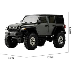 JJRC 1:18 Simulation Wrangler Climbing Vehicle C8801 Pro 2.4G Adjustable Speed 4WD Off Road Model Vehicle Toy For Kids Motor 370