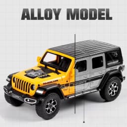 1:22 Wrangler Rubicon Suzuki Hustler Alloy Toys Diecast Model Car Doors Opened Sound Light Pull Back Vehice Friend Birthday Gift