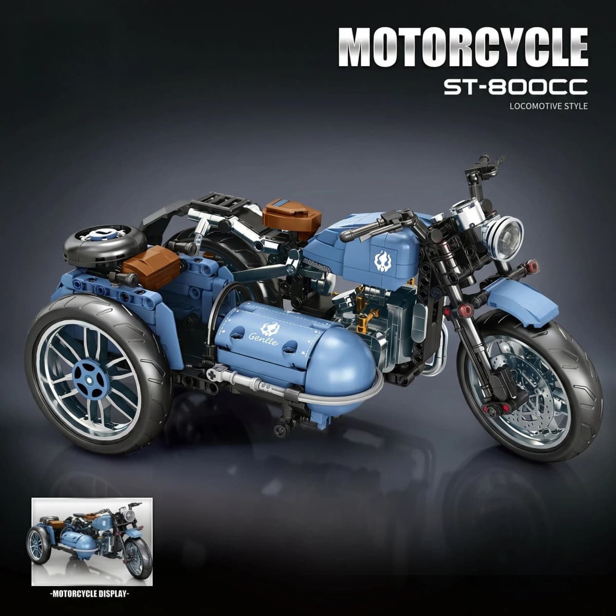 817pcs City Moto Racer ST-800CC Motorcycle Building Blocks Technical Speed Sports Champion Motorbike Bricks Toys for Adult Gifts