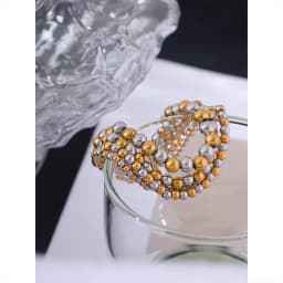 Yhpup 3/4/5/6 MM Stainless Steel Beads Daily Handmade Elastic Bracelet Bangle Waterproof Wrist Wholesale Gold Color Jewelry Men