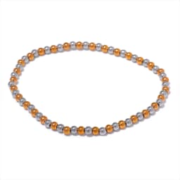 Yhpup 3/4/5/6 MM Stainless Steel Beads Daily Handmade Elastic Bracelet Bangle Waterproof Wrist Wholesale Gold Color Jewelry Men