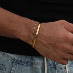 3mm Stainless Steel Cuban Chain Bracelet Men's Street Hip Hop Jewelry Accessories Adjustable Open Bracelet