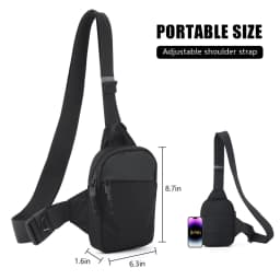 Mini Crossbody Bag for Men with Stainless Steel Lock RFID Anti-Theft Mobile Phone Single Shoulder Bag handbags Fashionable 2026