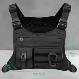 Tactical Outdoor Chest Bag Unisex Running Cycling EDC Vest Workouts Sports Chest Pack Rig for Men And Women