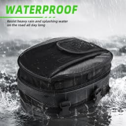 Motorcycles Tail Bags Waterproof Rear Seat Bag Backpack Electric Dirt Bike Rain Cover Rider Pack Scooter Luggage Buckle Strap