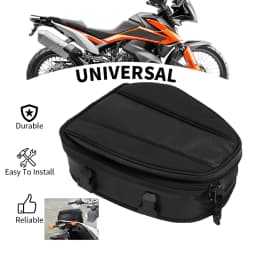 Motorcycles Tail Bags Waterproof Rear Seat Bag Backpack Electric Dirt Bike Rain Cover Rider Pack Scooter Luggage Buckle Strap