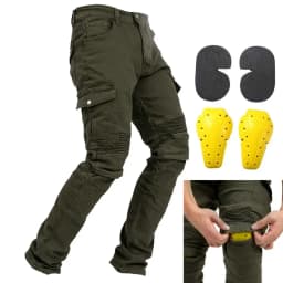Men Motorcycle Riding Pants Motocross Racing Jeans Protective Pants With 4 X Detachable CE Certified Knee Hip Protector Pads