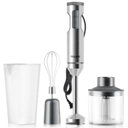 Hand Immersion Blender Powerful 4-in-1,Stainless Steel Stick Food Mixer,700ml Mixing Beaker,500ml Processor,Whisk,220-240V