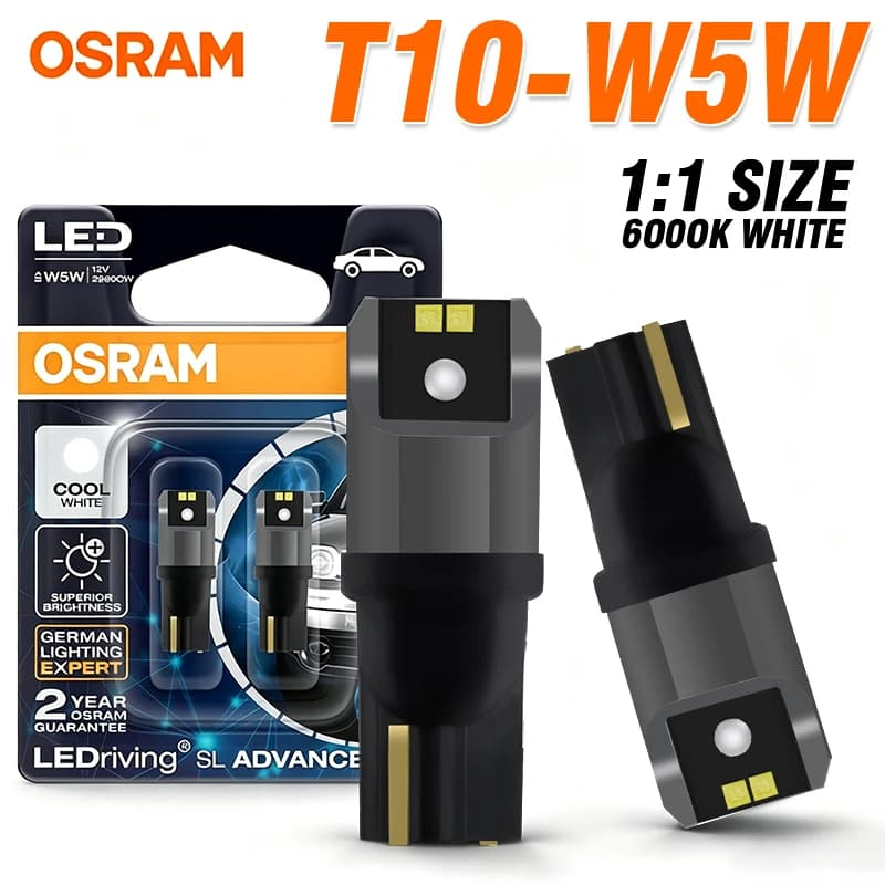 OSRAM 4/2Pcs W5W T10 LED Bulbs CANBUS No Error 194 168 Map Dome Lights Parking Light Interior Side Bulb for Hyundai Tucson Santa
