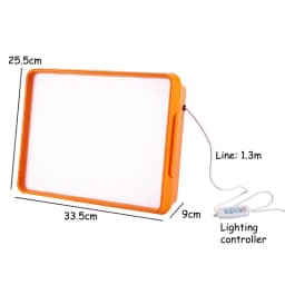 Kids Led Light Box Sensory Toys Early Education Light/Shadow Exploration Parish Copying Drawing Painting Light Guide Board Aids