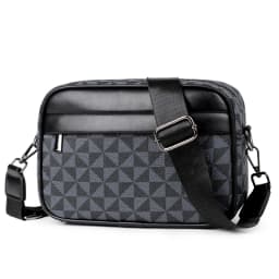 Fashion Pattern Men Small Bag High Quality PU Leather Crossbody Messenger Bag For Men Stylish Men Handbag Shoulder Bag Presents