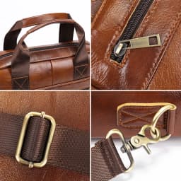 WESTAL Men's Shoulder Bags Genuine Leather Crossbody Messenger Bag For 13.3 Inch Laptop Briefcase Leather Man Handbags 8577