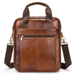 WESTAL Men's Shoulder Bags Genuine Leather Crossbody Messenger Bag For 13.3 Inch Laptop Briefcase Leather Man Handbags 8577