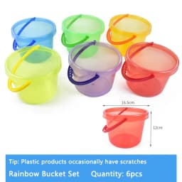 Sand Water Game Open-ended Montessori Toys Kids Transparent Rainbow Measuring Cup Bowl Funnel Clip Spoon Plate Magic Bottle Pipe