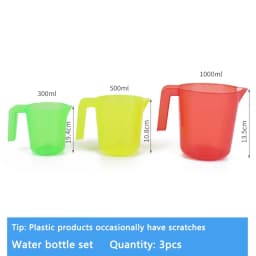 Sand Water Game Open-ended Montessori Toys Kids Transparent Rainbow Measuring Cup Bowl Funnel Clip Spoon Plate Magic Bottle Pipe