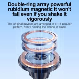 2026 New Car Strong Magnetic Phone Holder for iPhone 17 16 Samsung Universal Desktop Vacuum Suction Cup Folding Magnet Bracket