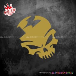 For kawasaki Skull motorcycle Decals Waterproof Reflective Stickers 06