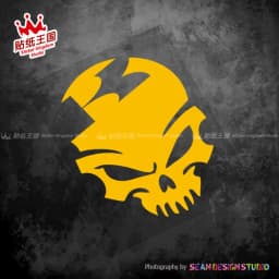 For kawasaki Skull motorcycle Decals Waterproof Reflective Stickers 06