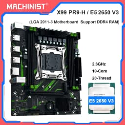 MACHINIST X99 PR9-H Motherboard Combo With Intel Xeon E5 2650 V3 CPU LGA 2011-3 Support DDR4 Dual-channel RAM NVME/SATA M.2