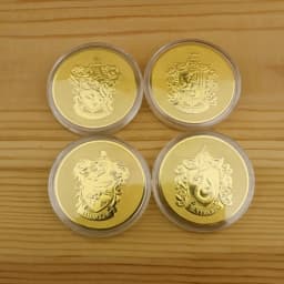 Harries Gringotts Gold Coin Movie Peripherals Potters Souvenir Hogwarts Badge Magic World Currency Cosplay Props Toys Kids Gifts
