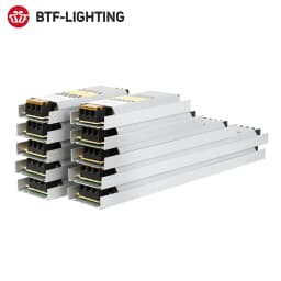 Ultra Thin LED Power Supply AC190V 240V to DC12V 24V 60W 100W 150W 200W 300W Transformer Adapter Driver FCOB WS2815 Light Strip