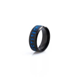 Nordic Retro Viking Rune Ring For Men Women Simple 316L Stainless Steel Odin Letter Viking Rings Couple Amulet Jewelry Gifts