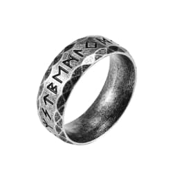 Nordic Retro Viking Rune Ring For Men Women Simple 316L Stainless Steel Odin Letter Viking Rings Couple Amulet Jewelry Gifts