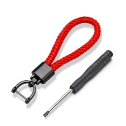 MKENDN Luxury Leather Men Women Keychain Black Clasp Creative Rotatable Horseshoe Buckle Keyring Holder Car Key Chain Gifts