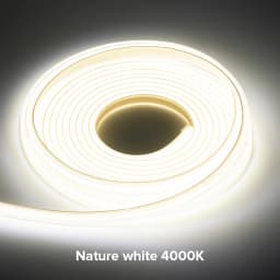 AC220V FCOB LED Light Strip Cold Nature Warm White Lights High Brightness Density 288 420 Leds Safety Flexible IP65 Waterproof