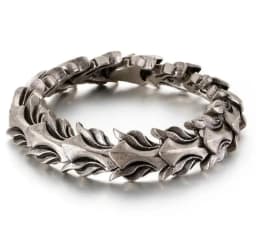 Never Fade Rock Viking Wolf Bracelet Men's handmade cord Wolf Bead Punk Bracelets Biker Jewelry