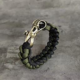 Never Fade Rock Viking Wolf Bracelet Men's handmade cord Wolf Bead Punk Bracelets Biker Jewelry