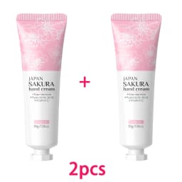 LAIKOU Sakura Hand Cream Hydrating Moisturizing Nourishing Smoothing Brightening Repairing Non‑Greasy For Dry Rough Skin 30g