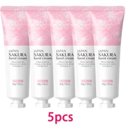 LAIKOU Sakura Hand Cream Hydrating Moisturizing Nourishing Smoothing Brightening Repairing Non‑Greasy For Dry Rough Skin 30g