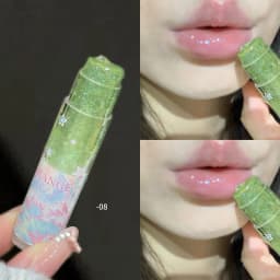 Herorange Glitter Star Lip Balm Moisturizing Repair Shiny Plump Lips Multi-Use for Daily Base Makeup