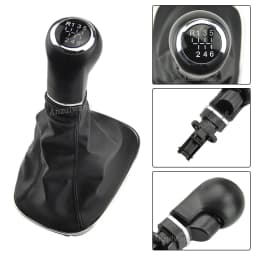 5/6 Speed Car Gear Shift Knob Shifter Gaitor Boot Cover Black Fit For Opel Corsa D  2006 2007 2008 2009 2010 2011 2012 2013 2014