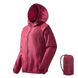 LNGXO Men's Women's Waterproof Hiking Jacket Quick Dry Sun Protection Windbreaker Camping Hunting Climbing Outdoor Rain Coat