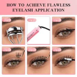 Eyelash Glue Kit 2026 NEW Bond and Seal +Lash Remover + Tweezer Makeup Tool Set Long Lasting Glue for Eyelashes Use at Home