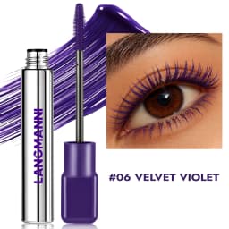 8 Colors Green Mascara Thick Curling Waterproof Natural Eyelashes Long Lasting Blue White Pink Black Eye Makeup Korean Cosmetics