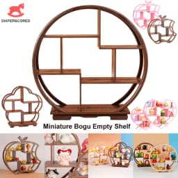 1PC Dollhouse Miniature Bogu Empty Shelf Mini Display Stand Storage Rack Model Toy Scene Decoration DIY Accessories